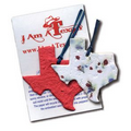 State of Texas Ornament w/Embedded Bluebonnet Seed